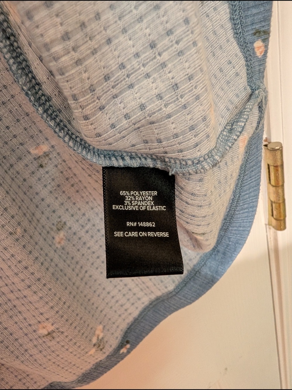 Torrid Dusty Blue Floral Smocked Tunic - Picture 5 of 5
